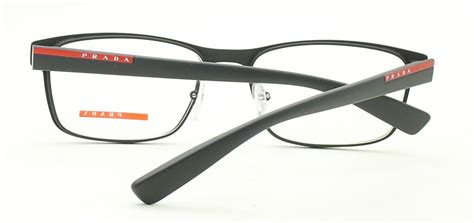 Prada VPS 50G VYY1O1 Eyeglasses in Black Rubber.